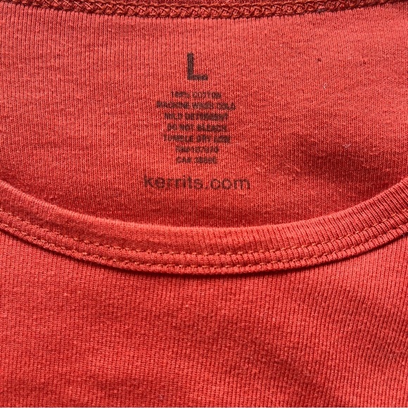 Kerrits Burnt Sienna Equestrian Long Sleeve Tee Sz L - Picture 6 of 8